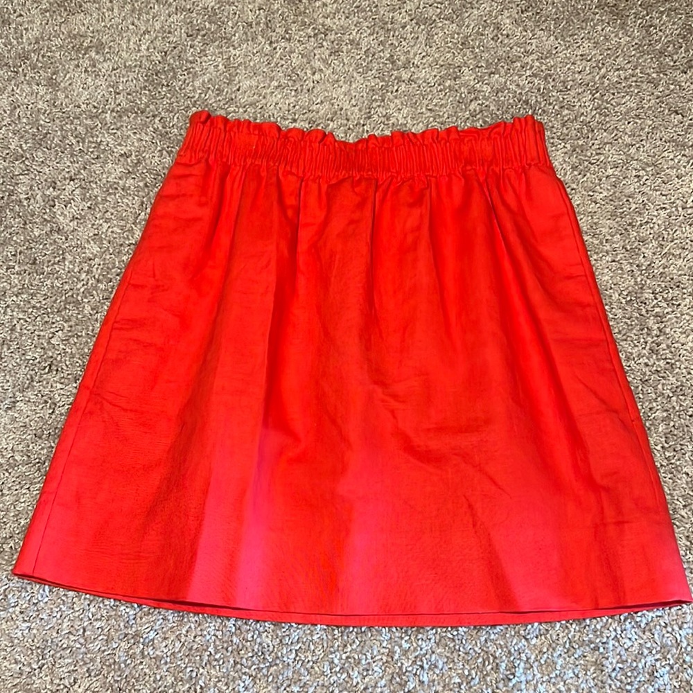 NWT J.Crew red skirt